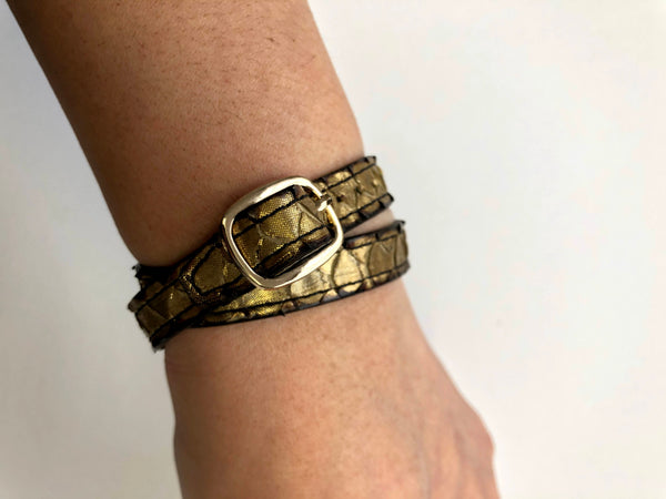 Python Buckle Bracelet